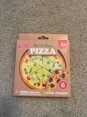 pop! Pizza Chalk Set in Yellow, Green, Red